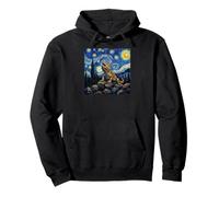 Bearded Dragons Prehistoric Starry Night Van Gogh Style Sweat à Capuche