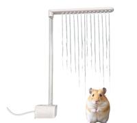 Bearded Showers, Bath Supplies Shower Head, 12.6x8.27 inches, Rotating Pet Sprayer, Strong Suction Cup Mount, Gentle Cleaning Stream for Ferrets, Squirrels Hygiene Care, White