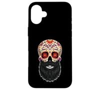 Bearded Souls Day of Dead Love Dia De Los Muertos Halloween Coque pour iPhone 16 Plus
