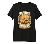 Beardie BASKING Brigade Agame Barbu Soleil T-Shirt Haut de Gamme