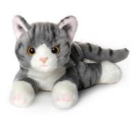 Bearington Collection Lil' Socks Jouet en peluche pour chat - Chat en peluche réaliste rayé de 20,3 cm pour enfants