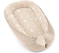 bearmoss Baby Réducteur de Lit Bébé 90x50cm en Minky Polyvalent pour Nid d'ange Couffin(Aprikosenmond)