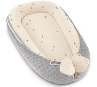 bearmoss Baby Réducteur de Lit Bébé 90x50cm en Minky Polyvalent pour Nid d'ange Couffin et Naissance Chaud et Doux et Accessoires pour nid Douillet(Baumknospe)