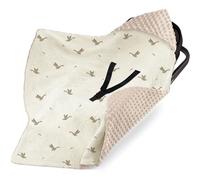 bearmoss Couverture Enveloppante Bébé 90 x 90cm Chanceliere Enveloppante Bébé Poussette ou Siege Auto Cosy Lavable nid d Ange pour Naissance Enfant (Imprimé Jaune)