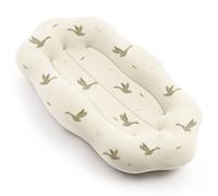 bearmoss Reducteur de lit Bébé,Couffin Cocon Nid Bébé 80x50cm Doux Chaleur Naissance Couffin Nid d'ange Convient pour Lit Bebe Berceau Chambre et Voyage (Vert Palmier)