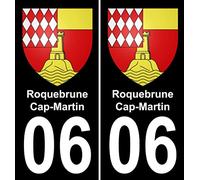 Bearn 06 Roquebrune-Cap-Martin Autocollant Sticker Plaque immatriculation Auto Ville - Droits