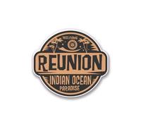 Bearn - Autocollant Ronds Indian Ocean Logo - Taille : 8 cm - Métal, Verre, Plastique - Vinyle - Bleu - Résistant aux intempéries - Nautique - Logo - Sticker - Usage Extérieur - 1 Unité