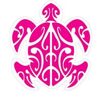 Bearn Tortue Kdomania Tatouée Autocollant Sticker Logo 1 (Rose, 15 cm)