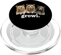 Bears Growl Funny Bear Lover Funny Growl PopSockets PopGrip pour MagSafe