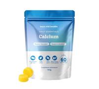Bears with Benefits - Gummies Calcium 500mg - Os et Dents - 60 unités | Daily Essentials - Calcium - Cure de 2 mois - Sans Sucre, Vegan