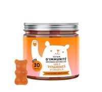 Bears with Benefits - Gummies Multivitamines Propolis - Immunité -30 unités | Totem d'Immunité Défenses Naturelles - Vitamine D, E, C, B6, B12, Niacine, Propolis - Cure de 1 mois - Sans Sucre, Végétarien