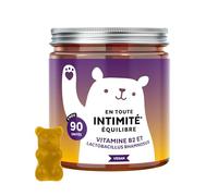 Bears with Benefits - Gummies Riboflavine - Bien-être Intime - 90 unités | En Toute Intimité - Vitamine C, Poudre d'Ananas, Probiotiques - Cure de 3 mois - Sans Sucre Ajouté, Vegan