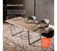 Bearsdon Set Table à Manger | Plateau de Table & Pieds de Table en Métal | Style Industriel | stable | moderne