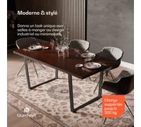 Bearsdon Set Table à Manger | Plateau de Table & Pieds de Table en Métal | Style Industriel | stable | moderne
