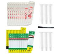 BearTOOLS® Étiquettes d'échelle | Kit d'enregistrement d'inspection résistant aux intempéries | pour la sécurité de l'échelle | Toutes les tailles de marches | Complet avec attaches de câble (10