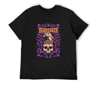Beartooth Brain Exposed Men's T-Shirt Unisex Black Cotton Print Tee Shirts XXL