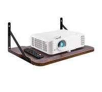 BEARUT Étagère flottante pour projecteur, 41,1 x 27,9 cm (L x l), support mural pour projecteur, routeur, modem, boîtier de câble pour Xbox Series PS5 PS4 UK MDF1