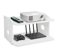 BEARUT Étagère murale flottante pour projecteur, support de projecteur, support de projecteur, support de projecteur, support de projecteur, étagère de routeur, boîte de rangement modem, console de