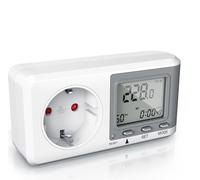 Bearware Compteur d'énergie - Compteur de consommation d'électricité, indicateur de coûts énergétiques - Compteur d'électricité - 3680W - Compteur d'énergie avec protection intégrée contre les contact