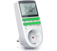 Bearware - Minuteur digital - 2,1" écran LCD 5,3 cm - 3680W - Minuteur digital avec 10 programmes configurables - Batterie de réserve Back-Up - Commutation aléatoire - Protection contre le toucher int