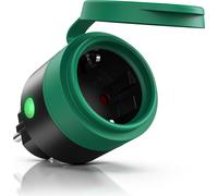 BEARWARE Prise Wifi Outdoor -vocale via Alexa ou Google Home - 2,4 Ghz WiFi - 3600 W - Smart Plug Contrôle WiFi par App Smart Life - IP44 - intérieur et extérieur - Sécurité thermique
