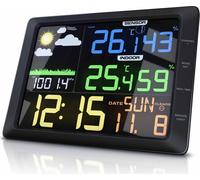 Bearware Station météo avec capteur extérieur, écran couleur LCD, prévisions météo, pression atmosphérique, température, etc.