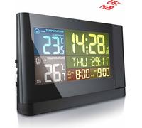 Bearware Station météo avec capteur extérieur, station météo sans fil avec projection (pivotant à 180°) & écran couleur