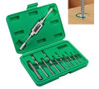 BEASAFY 11 Pièces Extracteur de Vis Cassée, Tourne a Gauche Extracteur, Extracteurs de Goujon avec Forets, Outil de Suppression de Fixations pour Enlever Endommagées Boulons Goujons