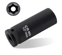 BEASAFY 19 douilles 1/2" pour changement de roue - Douille CR-MO Kraft - 1/2" Drive 6 points - Accessoires de visseuse à percussion 1/2" pour jantes en aluminium
