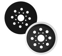 BEASAFY 2 Pièces Plateau Ponceuse pour Bosch GEX 125-1 AE, 123mm Plateau de Ponçage, Ponceuse Accessories de Support À 8 Trous Compatible avec Bosch PEX 220 A & AE et Skil 7402/7490