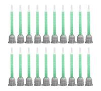 BEASAFY 20 Pièces Mélangeur Statique, Buses de Mélange 1:1, Embouts de Mélangeur pour Colle bi Composant, Vert Époxy Tube de Mélange pour Cartouche de Colle AB de Pistolet Adhésif AB