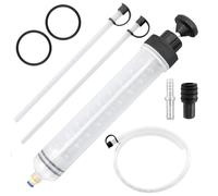 BEASAFY 500cc Pompe D'aspiration D'huile, Seringue à Huile, Pompe de Transfert, Pompe à Huile Manuelle avec 2 Joints en Caoutchouc de Rechange, Tuyau pour Boîte de Vitesses Moteur