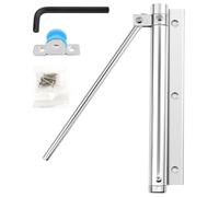 BEASAFY Ferme Porte Automatique, Alliage Aluminium Ferme-porte avec Vis, Réglable Groom Fermeture Porte, Silber Ferme-porte à Ressort pour Bureau Maison Hôtel (Max 40kg)