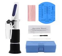 BEASAFY Réfractomètre antigel 4 en 1 - Réfractomètre manuel - Liquide de refroidissement - Testeur d'antigel pour tester l'eau des disques, Adblue, acide de batterie, éthylène glycol, propylène glycol