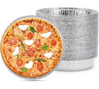 Beasea Lot de 50 moules à tarte jetables de 15,2 cm en aluminium pour pizza, tartes et quiches