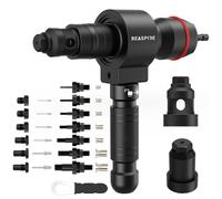Beaspire Écrou à Rivets 2 en 1 pour Visseuse Sans fil et Perceuse, Kit Adaptateur de Pince a Rivet Pop en Pince a Insert Fileté pour Rivets Aveugles (2,4-6,4 mm) et Écrous à Rivet (M3-M12)