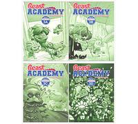 Beast Academy Lot de 4 cahiers d'entraînement pour la résolution de problèmes 3 A / 3B / 3C / 3D