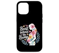 Beast Behind The Bump Papa père Mari bébé - Coque pour iPhone 12/12 Pro