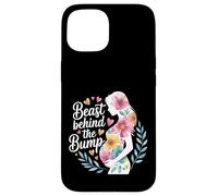 Beast Behind The Bump Papa père Mari bébé - Coque pour iPhone 15
