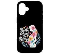 Beast Behind The Bump Papa père Mari bébé - Coque pour iPhone 16