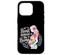 Beast Behind The Bump Papa père Mari bébé - Coque pour iPhone 16 Pro