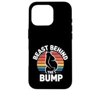 Beast Behind The Bump Papa père Mari bébé |- Coque pour iPhone 16 Pro