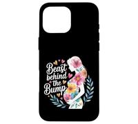 Beast Behind The Bump Papa père Mari bébé - Coque pour iPhone 16 Pro Max