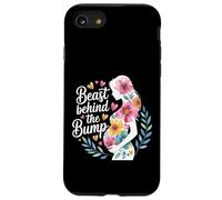 Beast Behind The Bump Papa père Mari bébé - Coque pour iPhone SE (2020) / 7/8