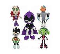 (Beast Boy)Kawaii Movie Teen Titans Go Plush Dolls Toys Robin Peluche Juguetes Kid For Gift