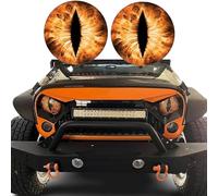 Beast Eyes Lot de 2 autocollants pour phares de Jeep, yeux stéréo 3D, autocollants amusants pour camion, carrosserie, fenêtre, pare-chocs