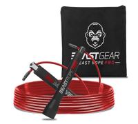 Beast Gear Beast Rope Pro - Corde à Sauter de Vitesse Professionnelle - Fitness - Crossfit - Boxe - MMA - HIIT - Cardio Interval Training et Double Unders