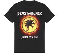 Beast in Black Blood of A Lion Men's T-Shirt Unisex Black Cotton Print Tee Shirts XL