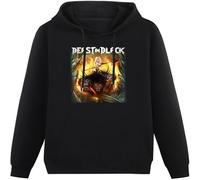 Beast in from Hell with Love Hoody Unisex Ptinted Hoodies Long Sleeve Men's Hooded with Pocket Black XL