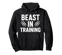 Beast in Training Graphic Funny Gym Workout Sweat à Capuche